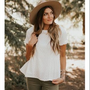 ROOLEE Atalee Textured Peplum Too